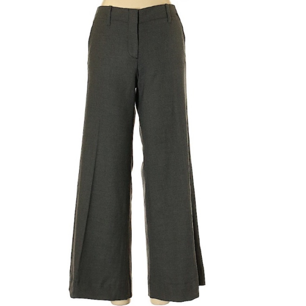Elie Tahari Size 10 NWT Gray Wool pants MSRP $248